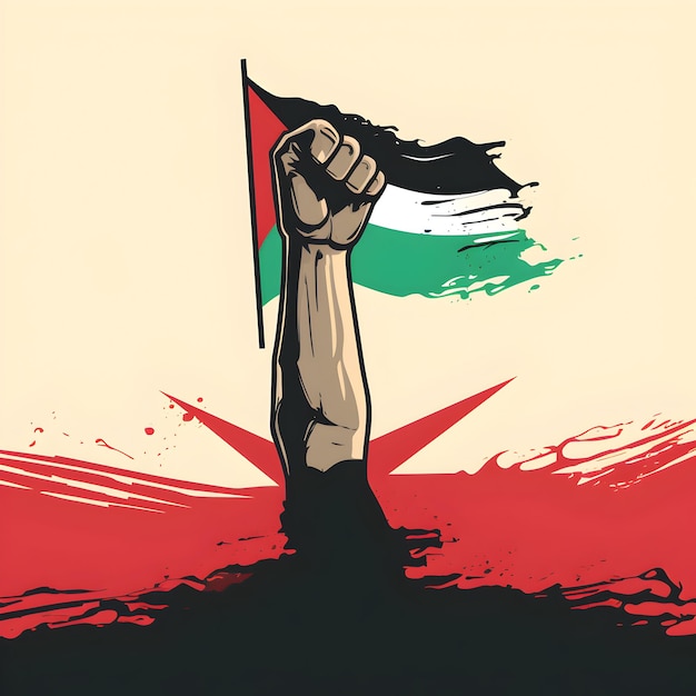 Foto photo free gaza free palestine cartaz design de camiseta com slogan