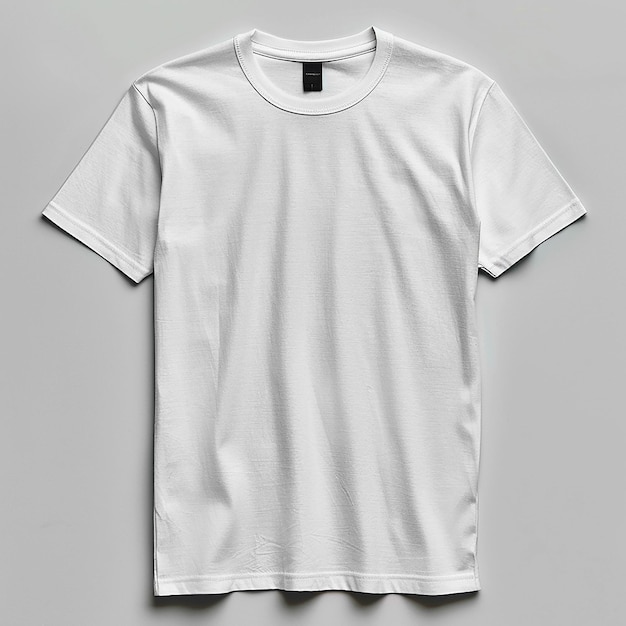 Photoshop-Mockup-Vorlage weißes T-Shirt mit kurzen Ärmeln