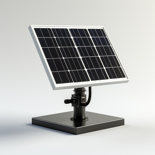 Photovoltaik-Solarmodule, isoliert vom weißen Hintergrund
