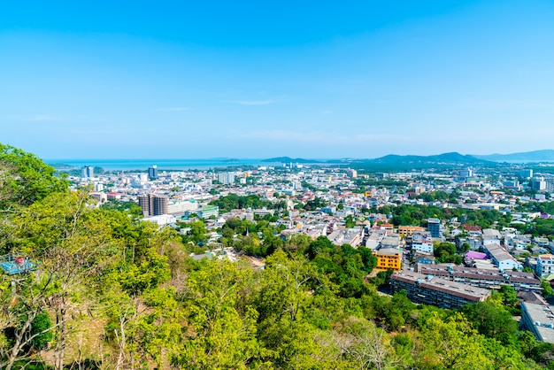 Phuket City Skyline am Rang Hill in Phuket