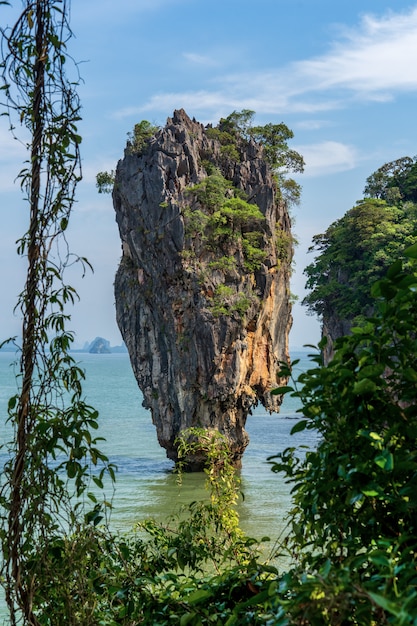 Phuket Thailand Natur. Asien James Bond Insel in der Phang Nga Bucht.