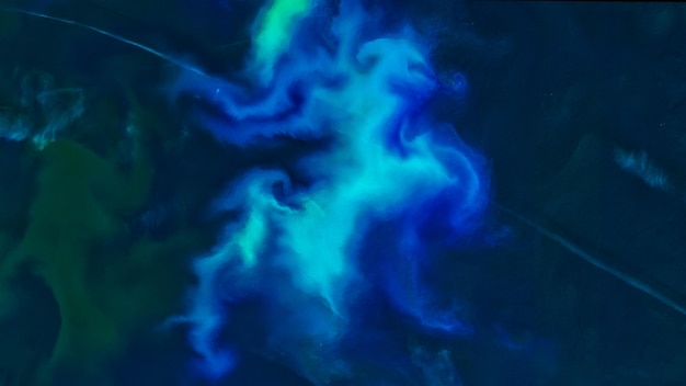 Phytoplankton-Textur auf der blauen Wasseroberfläche in der Nordsee Elemente dieses Bildes, bereitgestellt von der Nasa