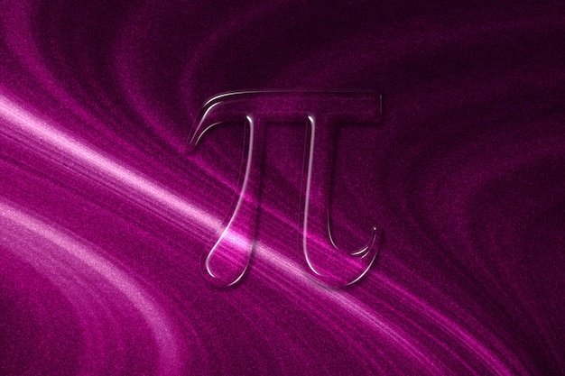 Foto pi constante matemática letra griega pi 314 símbolo pi