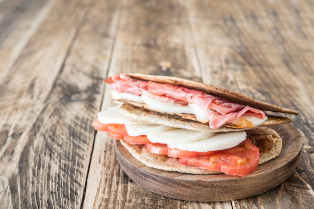 Piadina comida típica italiana