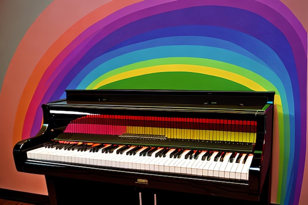 El piano arcoiris