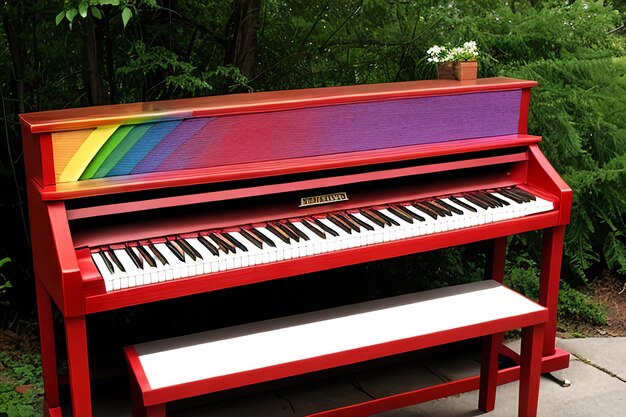 El piano arcoiris