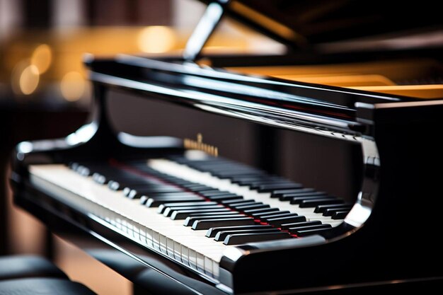 Foto un piano blanco y negro con la palabra en la parte superior