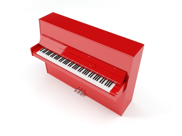 Piano rojo