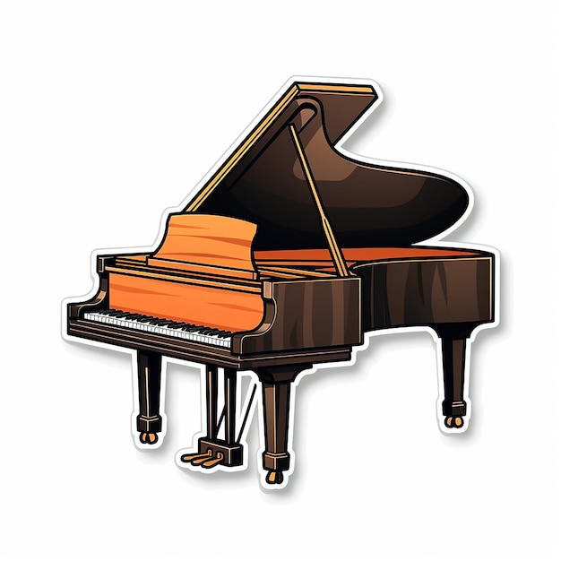 Foto piano sticker