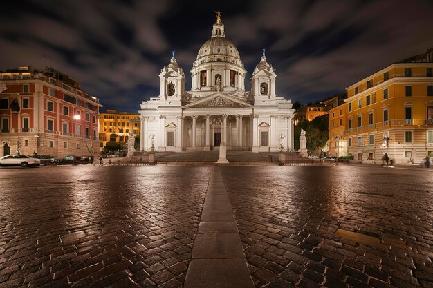 Piazza del Campidoglio en la colina del Capitolio en Roma, Italia