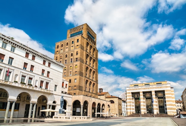 Piazza della vittoria en brescia italia