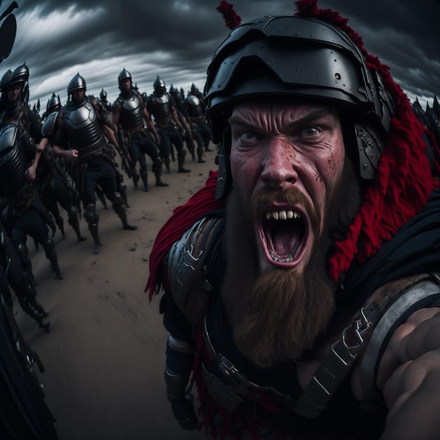 Épica incursión vikinga capturada desde una cámara de casco GoProStyle