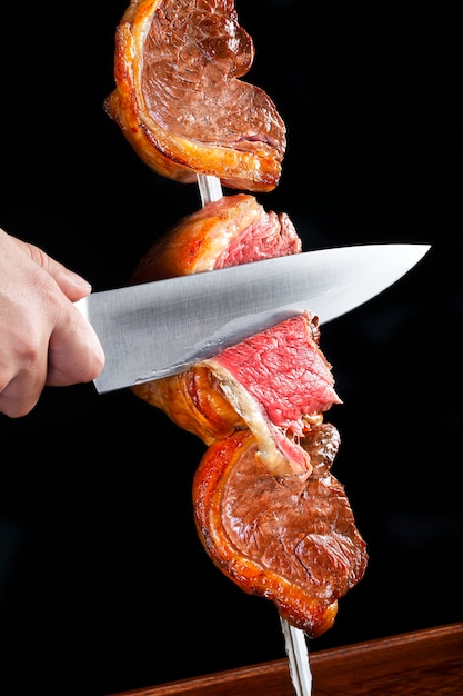 Picanha, barbacoa tradicional brasileña.