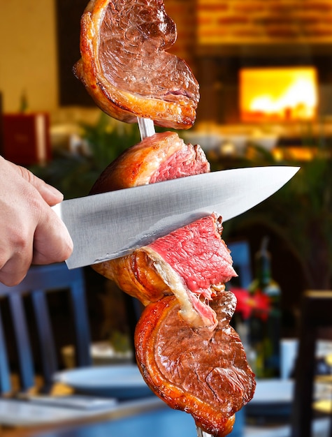 Picanha, barbacoa tradicional brasileña.