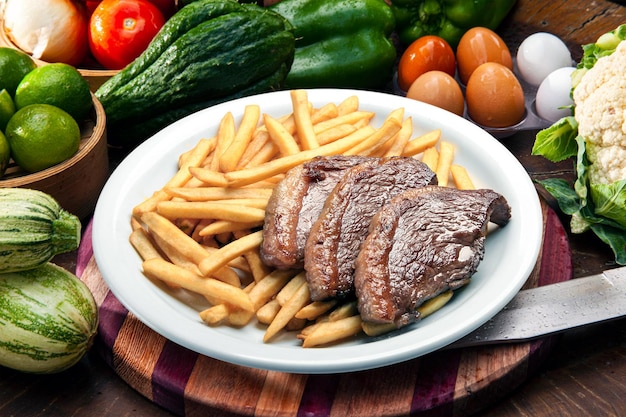 Picanha com batata frita