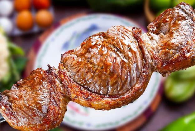 Picanha, tradicional churrasco brasileiro.