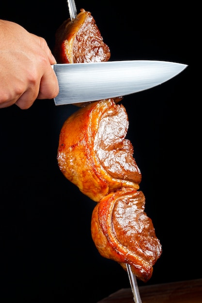 Foto picanha, tradicional churrasco brasileiro.