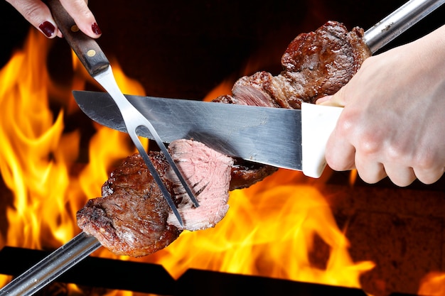 Picanha, tradicional churrasco brasileiro.