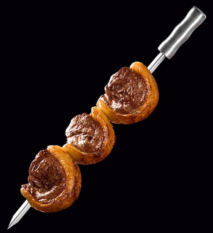 Picanha, tradicional churrasco brasileiro.