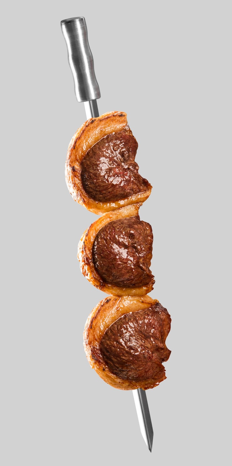 Picanha, tradicional churrasco brasileiro.