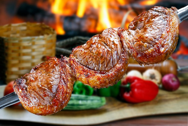 Picanha, traditioneller brasilianischer Grill.