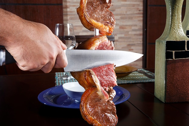 Picanha, traditioneller brasilianischer Grill.