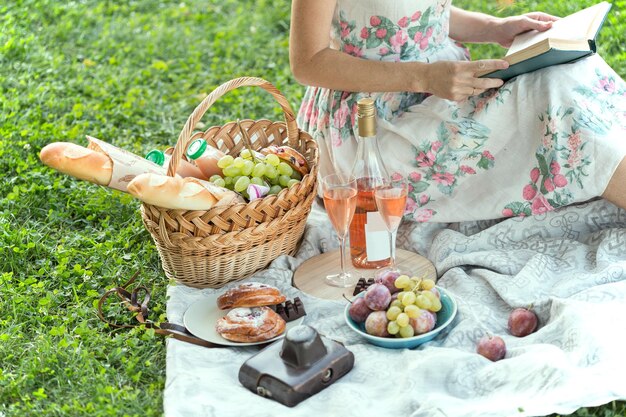 Picknick auf der Wiese