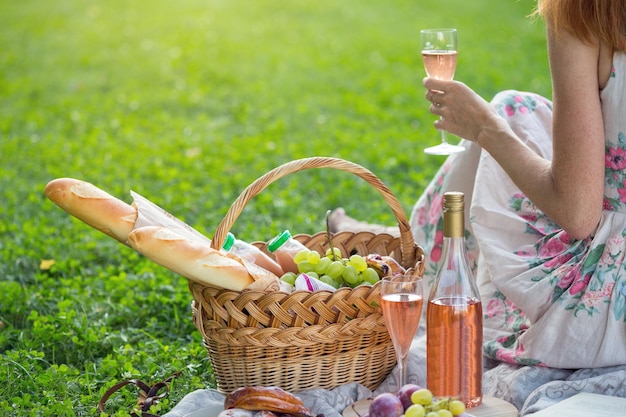 Picknick auf der Wiese