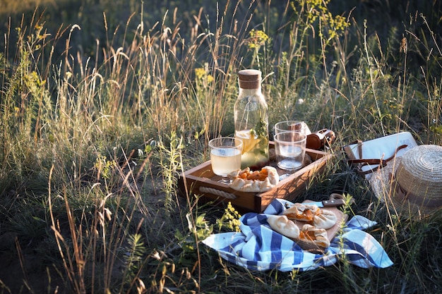 Picknick auf einer Wiese