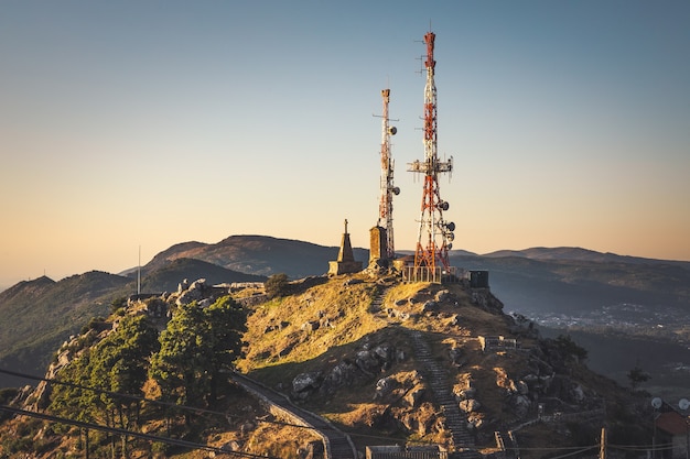 Pico Castro de Santa Trega en la frontera entre España y Portugal