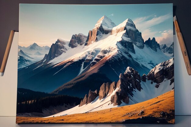 Foto pico da montanha de alta altitude fundo do pico da montanha de neve papel de parede ilustração natureza paisagem