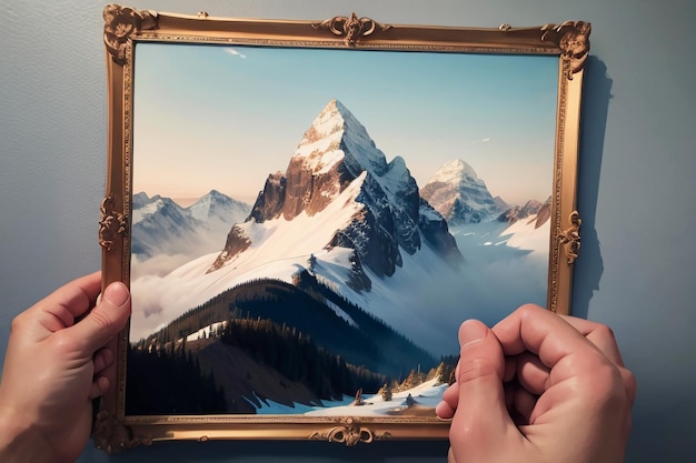 Foto pico da montanha de alta altitude fundo do pico da montanha de neve papel de parede ilustração natureza paisagem