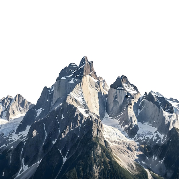 Picos altíssimos Uma majestosa cordilheira