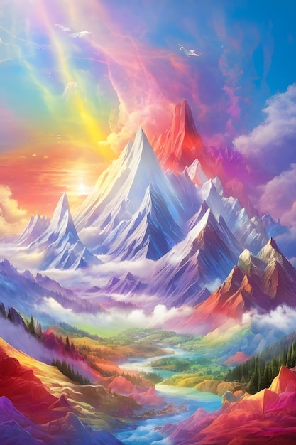 Los picos arcoiris de la armonía