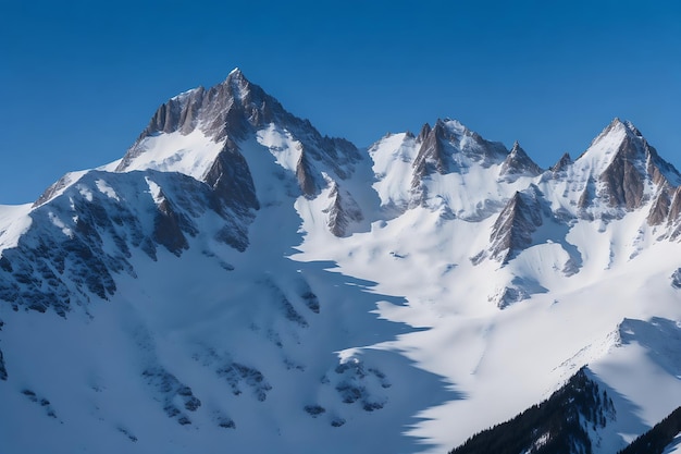 Picos cubiertos de nieve