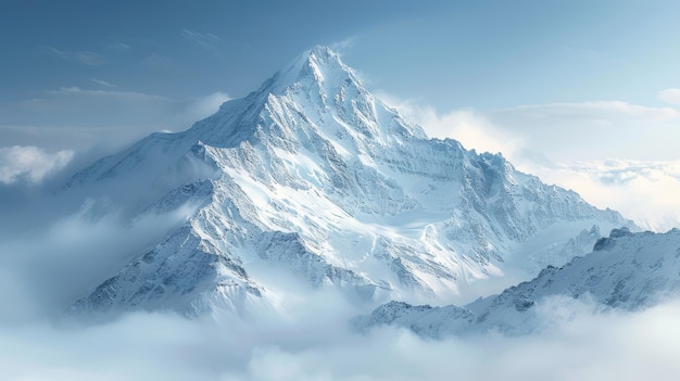 Foto picos da montanha majestic em perfeita clareza inteligência artificial generativa