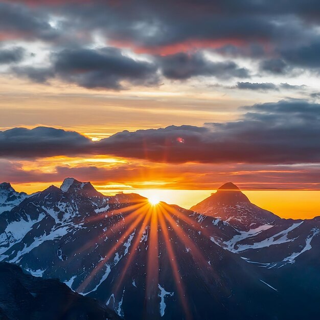 Picos de montanhas majestosos Natureza deslumbrante Fotografia de paisagens Microstock Image