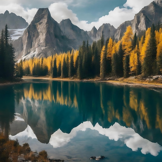 Picos de montanhas majestosos Natureza deslumbrante Fotografia de paisagens Microstock Image