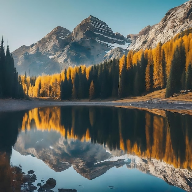 Picos de montanhas majestosos Natureza deslumbrante Fotografia de paisagens Microstock Image