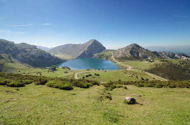 Picos de Europa montañas, Asturias, España.