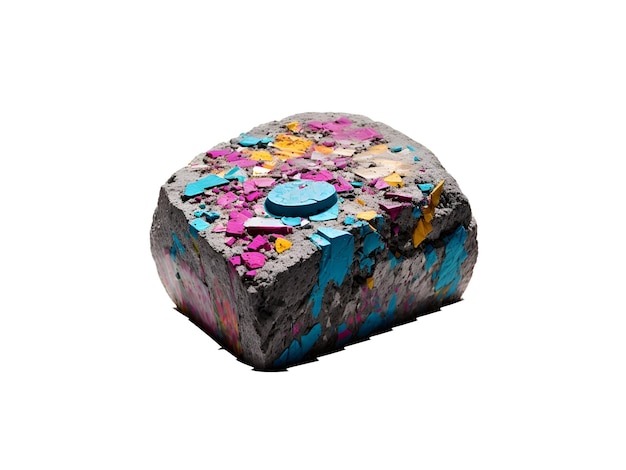 Piedra de arte de graffiti