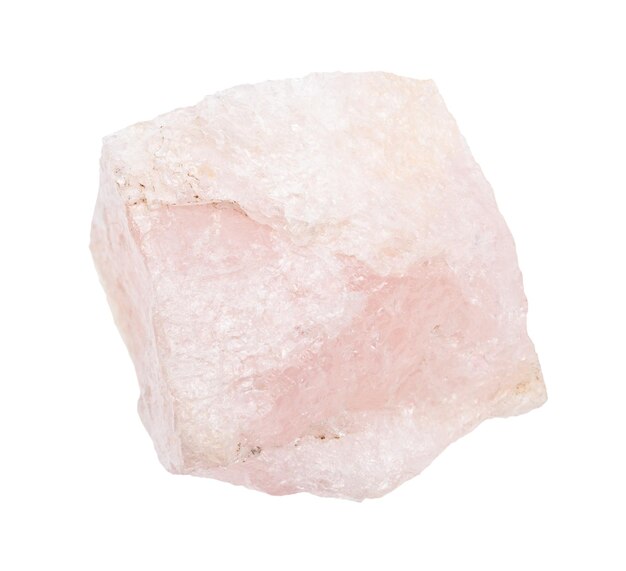 Foto piedra de berilo rosa morganite vorobyevite en bruto