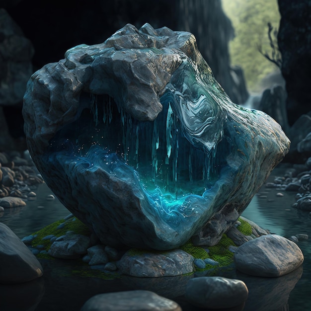 Piedra elemental de agua