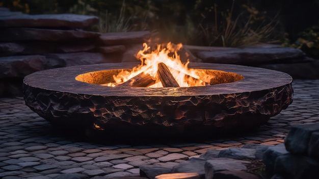 piedra con fuego