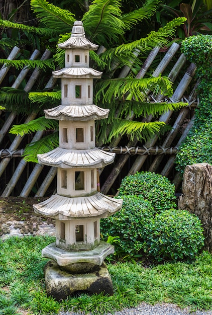 Foto piedra pagoda japonesa