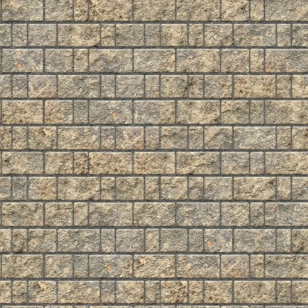 Piedra de pared con bloques regulares textura fondo sin costuras diseño de azulejos rústicos