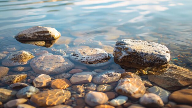 Piedras por agua IA generativa