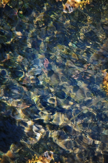 Piedras bajo el agua