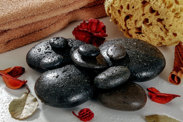 Foto piedras de bienestar