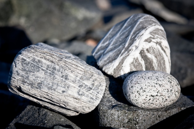 Piedras de cantos rodados